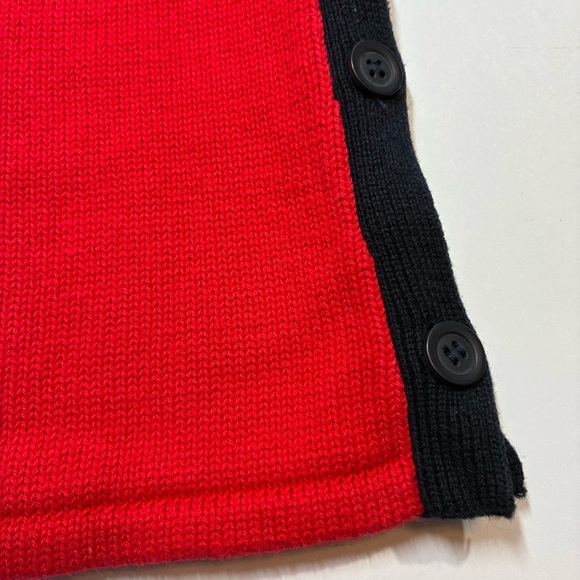 Crazy Horse Liz Claiborne Red White Blue Stars Stripes Sweater Tank Flag XL Pet - Picture 6 of 10
